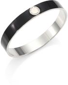 Marc By Marc Jacobs Logo Disc Enamel Bangle Bracelet - Lyst