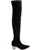 Nicholas Kirkwood Over the knee Suede Boots - Lyst