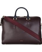Paul Smith Pebbled Leather Folio Bag - Lyst