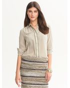 Banana Republic Heritage Silk Safari Blouse - Lyst