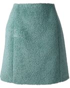 Carven Textured Skirt - Lyst