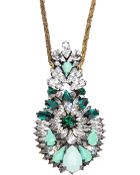 Shourouk Crystal Pendant Necklace - Lyst