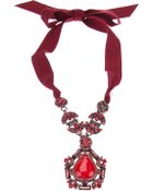Lanvin Gem Stone Pendant Necklace - Lyst