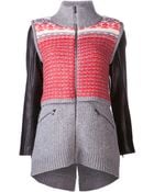 Veronica Beard Cowl Neck Cardigan - Lyst