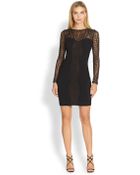 Emilio Pucci Knit Inset Lace Dress - Lyst