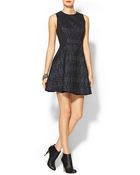 Aryn K. Jacquard Dress - Lyst