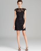 Shoshanna Cap Sleeve Lace Dress - Olivia - Lyst