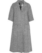 Dolce & Gabbana Herringbone Wool Coat - Lyst
