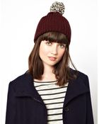 Paul Smith Deep Rib Pom Beanie - Lyst