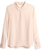 H&M Silk Blouse - Lyst