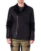 3.1 Phillip Lim Shearling Biker Jacket - Lyst