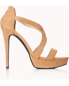 Forever 21 Clear Cut Stiletto Sandals - Lyst