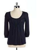 Lucky Brand Bib Slub Top - Lyst