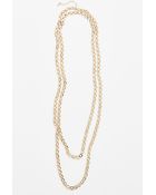 Natasha Couture Faux Pearl Chain Necklace - Lyst