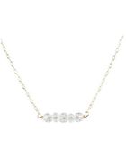 Peggy Li Swarovski Slice Necklace Gf - Lyst