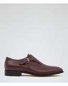 Reiss Samson Single Buckle Monk Shoes - Lyst