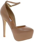 Steve Madden Deeny Leather Ankle Strap Heeled Shoes - Lyst