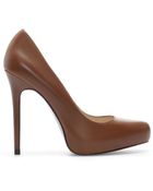 Zara Platform Leather Court Shoe - Lyst