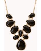 Forever 21 Bejeweled Bib Necklace - Lyst