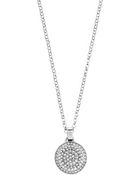 Michael Kors Silver Disc Necklace - Lyst