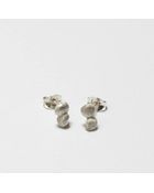 Michelle Oh Tiny Double Pebble Earrings - Lyst
