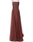 Carolina Herrera Sleeveless Overlay Gown - Lyst