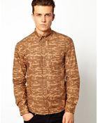 Asos Dansk Shirt with Camo Overprint - Lyst