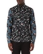 McQ by Alexander McQueen Floral Check Shirt - Lyst