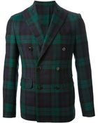 DSquared2 Tartan Double Breasted Jacket - Lyst