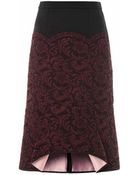 Erdem Kaila Lace and Crepe Skirt - Lyst