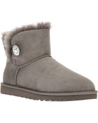Ugg Mini Bailey Button Bling Boot - Lyst