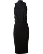 Victoria Beckham High Neck Dress - Lyst