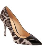 Alberto Moretti Leopard Pointedtoe Pump - Lyst
