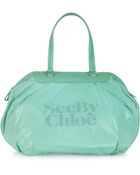 Chloé Nylon and Leather Tote - Lyst