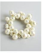 Kenneth Jay Lane Ivory Pearl Cluster Bracelet - Lyst