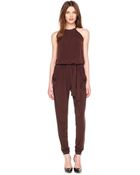 Michael Kors Draped Jersey Jumpsuit - Lyst