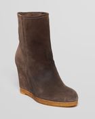 Stuart Weitzman Platform Wedge Booties - Bootscout - Lyst