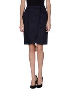 Miu Miu Knee Length Skirt - Lyst