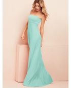 Victoria's Secret Foldover Strapless Maxi Dress - Lyst