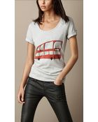Burberry London Graphic Cotton T shirt - Lyst