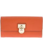 Michael Kors Textured Leather Purse - Lyst