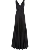Ralph Lauren Blue Label Adele Satin Crepe Gown - Lyst