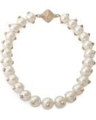 Valentino Pearl Necklace with Studs - Lyst