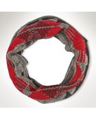 Ralph Lauren Blue Label Patterned Infinity Scarf - Lyst