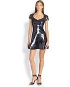 Hervé Léger Sequin Aline Dress - Lyst