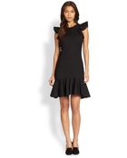 Ralph Lauren Blue Label Georgetta Dress - Lyst