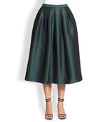 Tibi Simona Jacquard Midi Skirt - Lyst