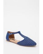 Urban Outfitters Bdg Woven Tstrap Skimmer - Lyst