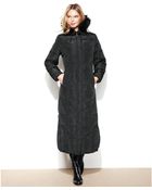 Jones New York Hooded Faux Fur Trim Maxi Puffer - Lyst