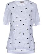 Moschino Cheap & Chic Short Sleeve Sweater - Lyst